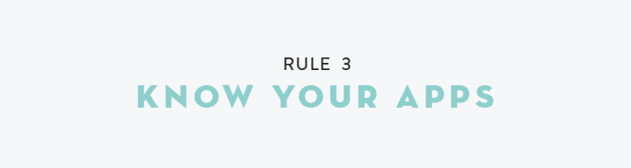 了解你的应用程序