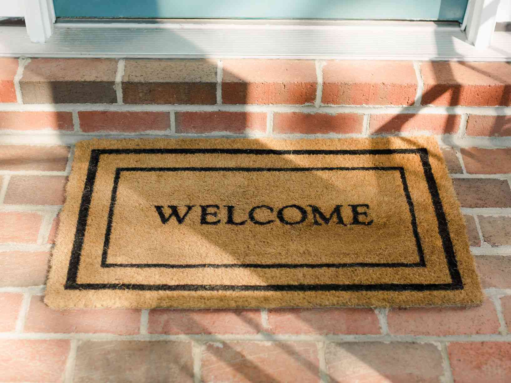 前门迎宾门垫子外