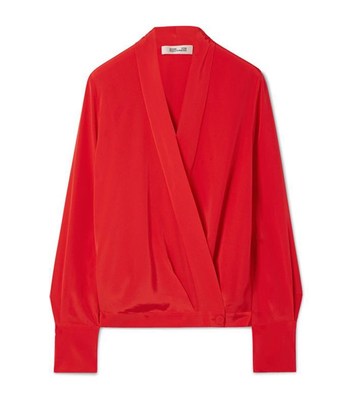 真丝双绉裹身上衣