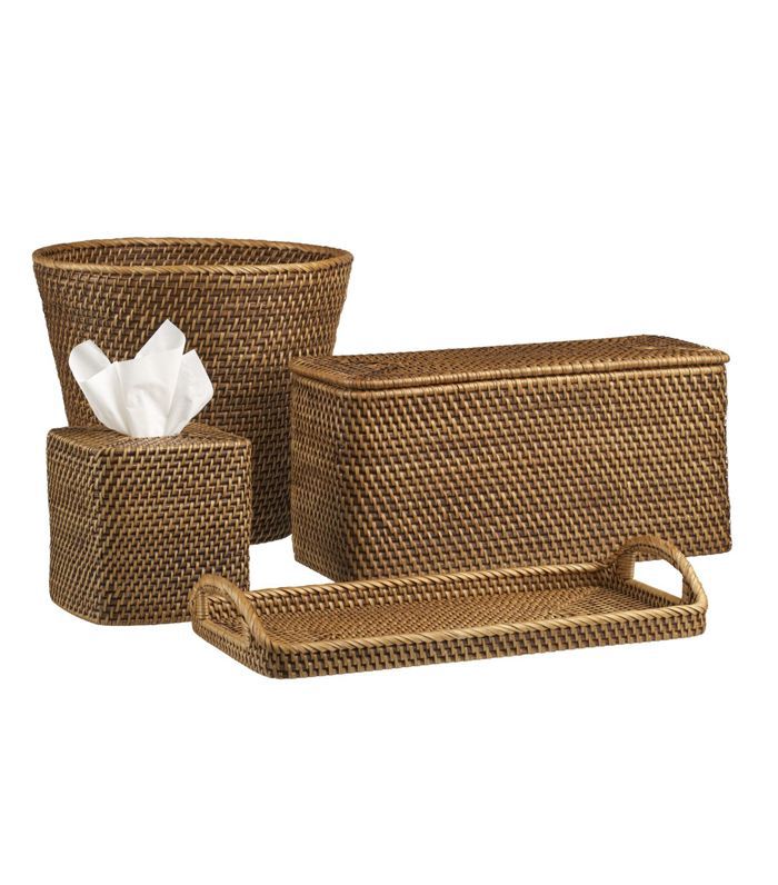 塞多纳蜂蜜梳妆台托盘板条箱和桶