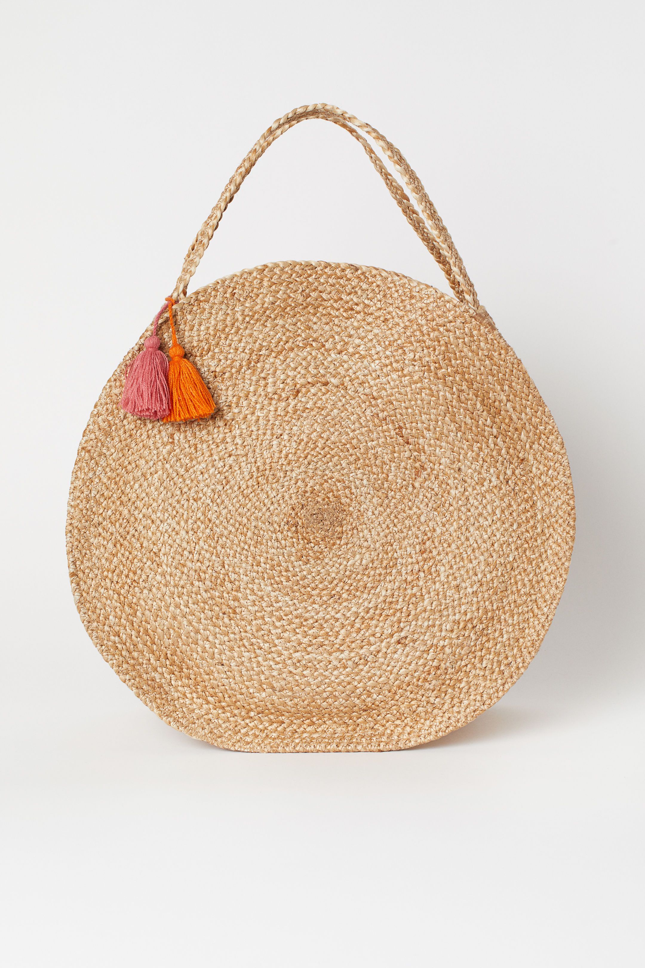 回合黄麻沙滩包