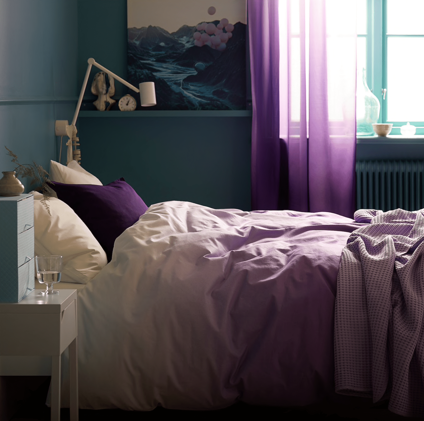 大胆多彩的卧室