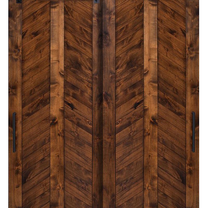 农场的雪佛龙绕过谷仓门