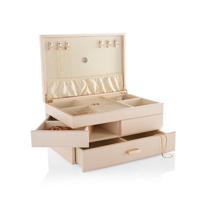 代理大型淡粉色首饰盒
