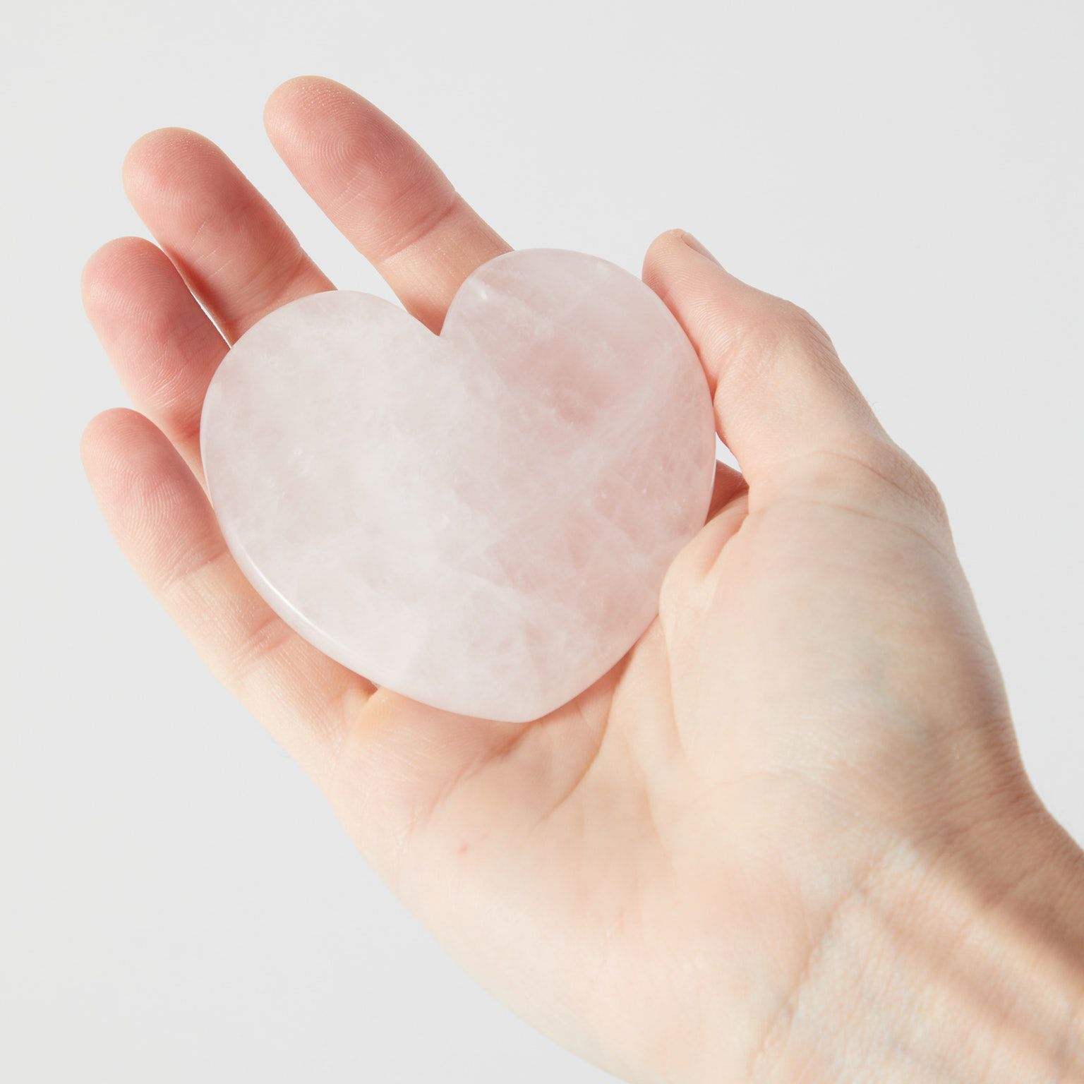 科拉有机玫瑰石英心面部雕刻家”class=