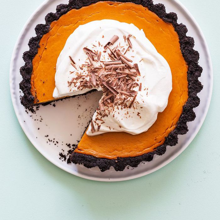 简单的南瓜派食谱-南瓜派与巧克力外壳