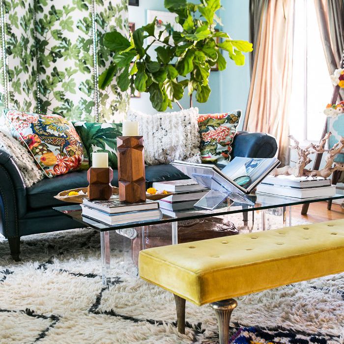 蓝波西米亚客厅