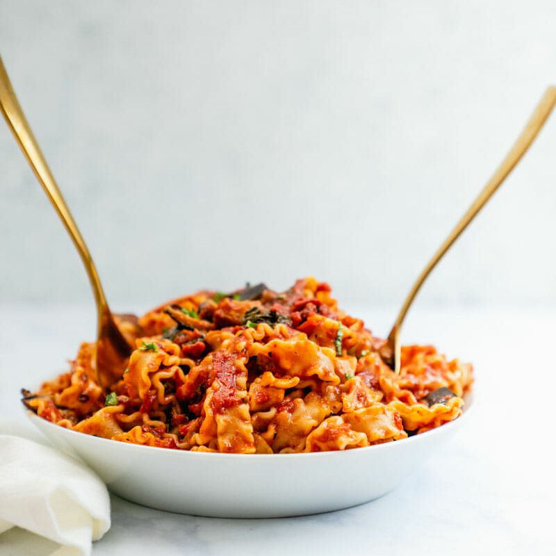 Mafaldine面食茄子