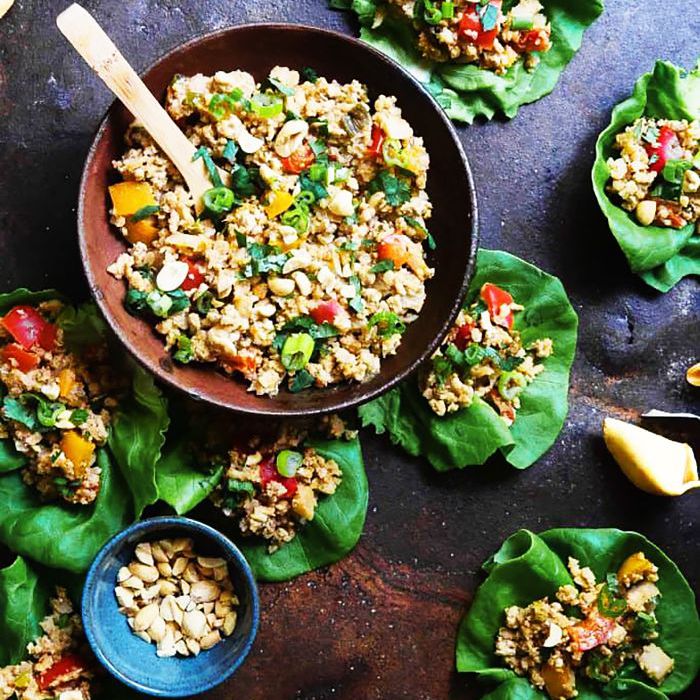 Keto Crockpot食谱-慢炖亚洲鸡肉生菜卷