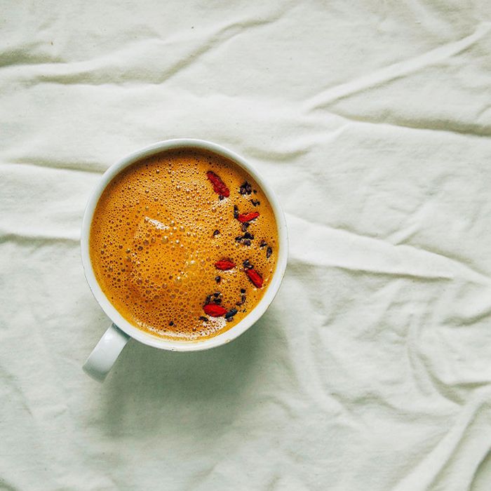 生可可豆拿铁加枸杞