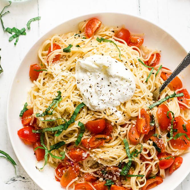 意大利面burrata意式烤面包