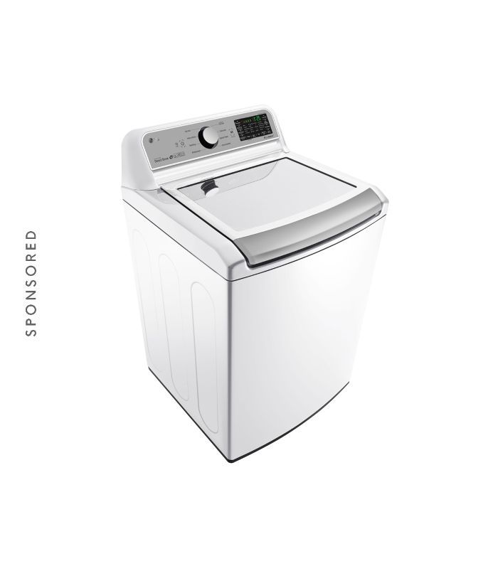 LG 5.2立方米。英尺兆容量顶荷载与TurboWash技术洗衣机“class=