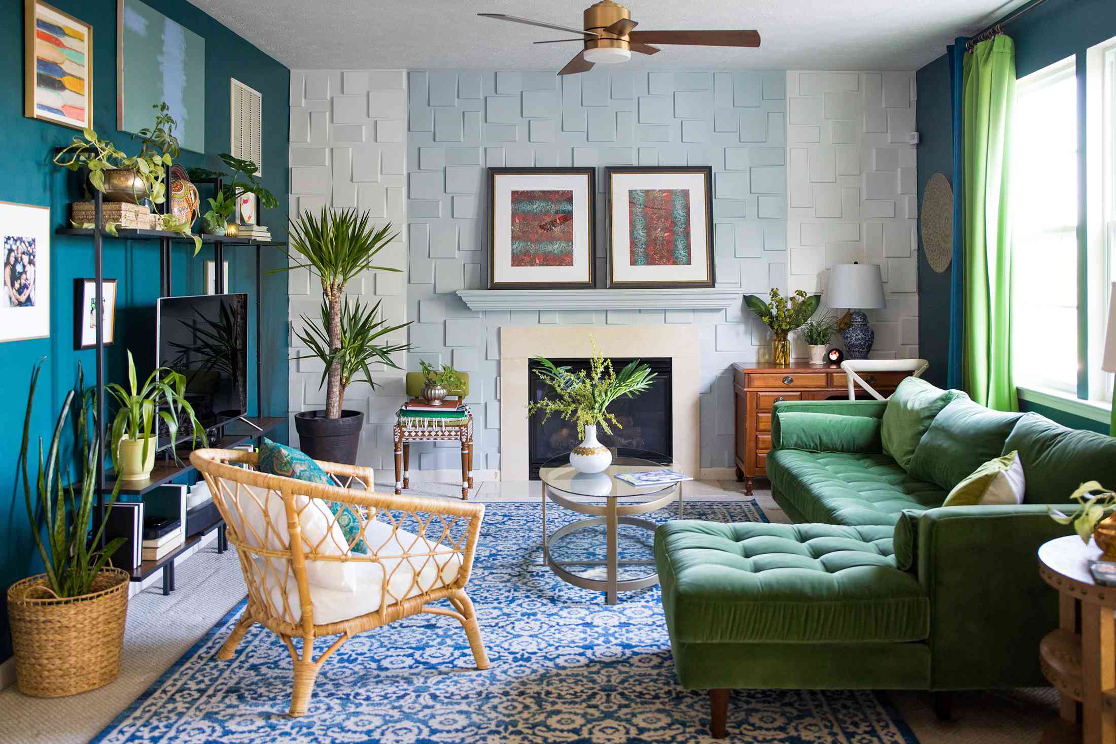 波西米亚风格的客厅