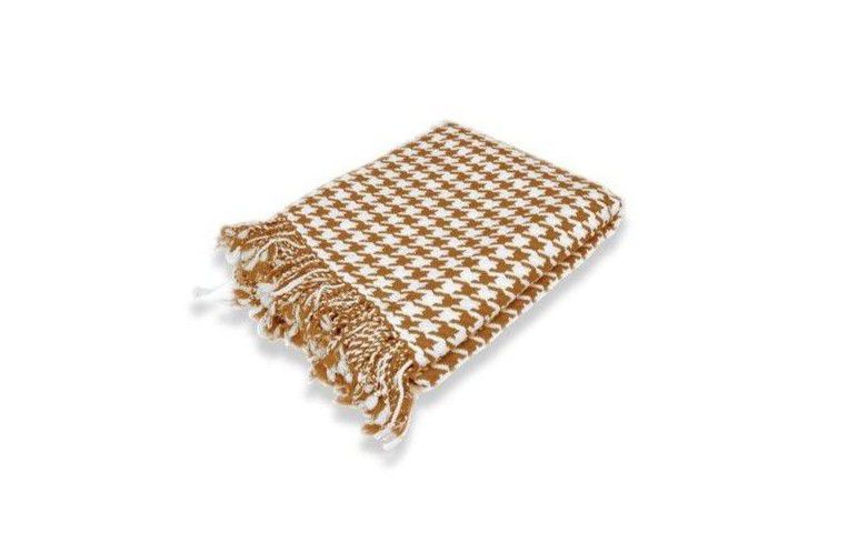 桃时装绒千鸟格掷