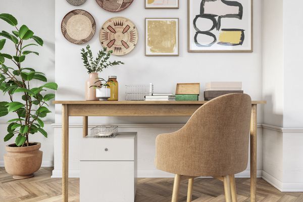 波希米亚家庭办公室内部