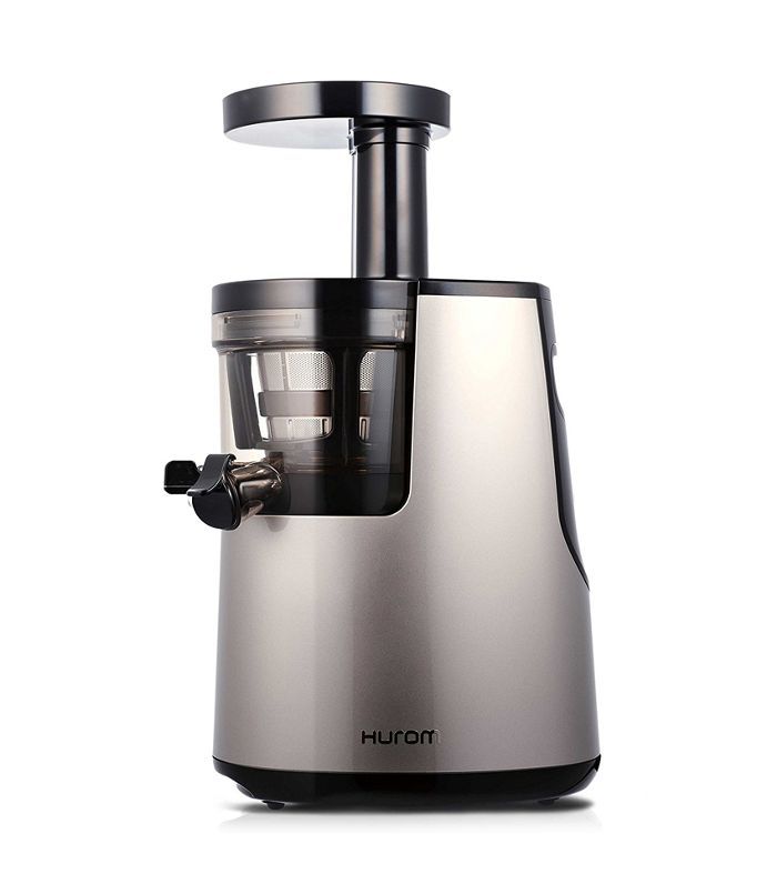Hurom精英慢榨汁机模型HH-SBB11高贵的银与食谱