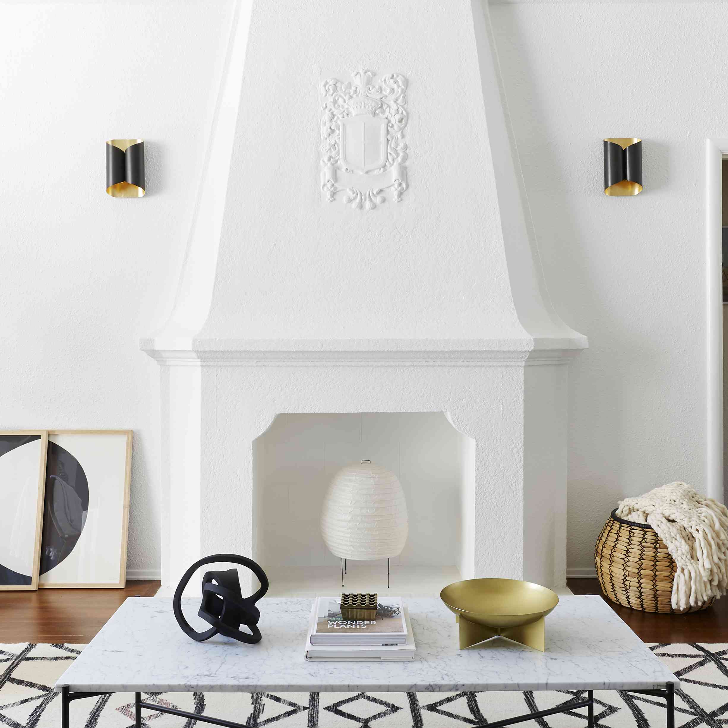 非工作客厅壁炉