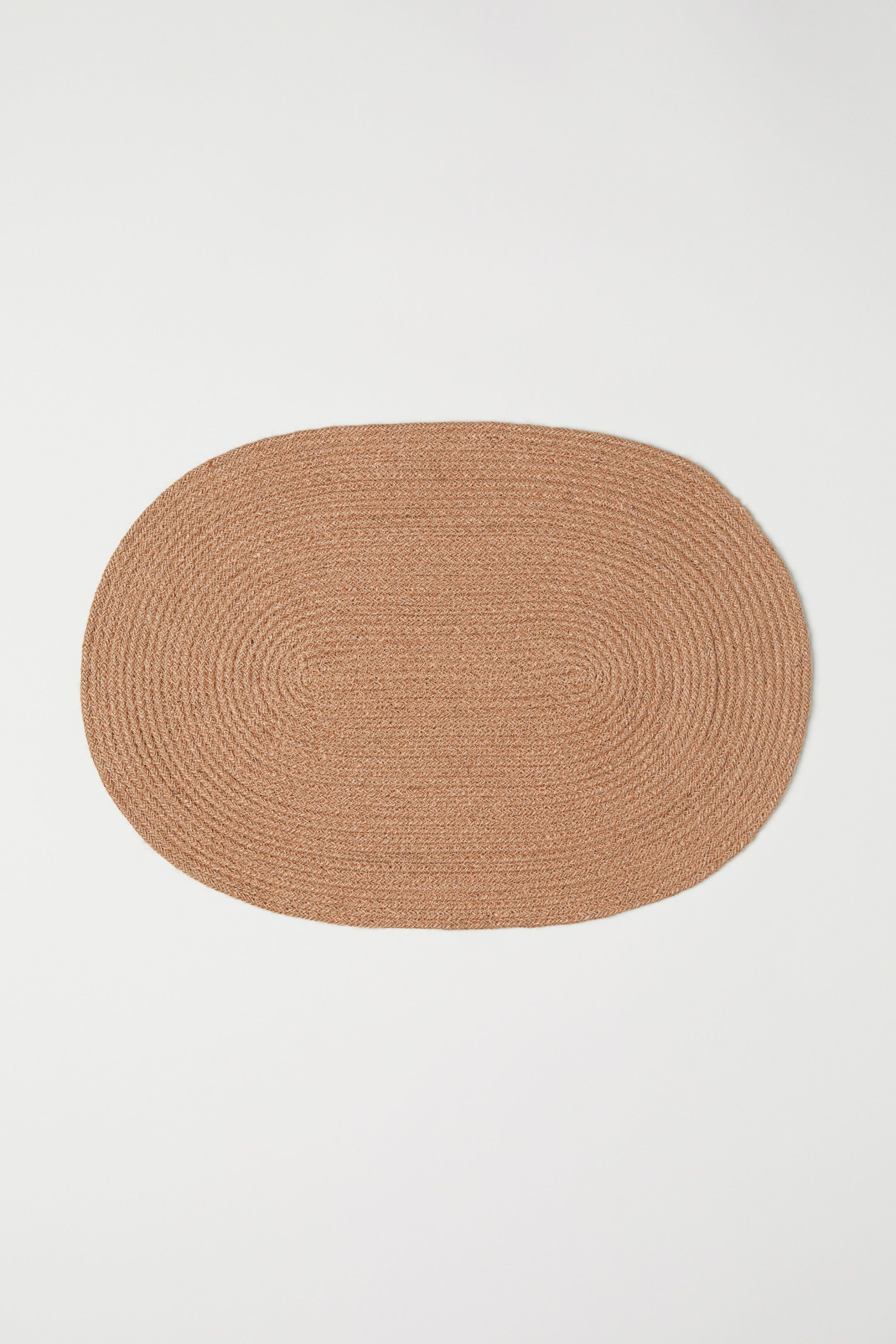 椭圆形黄麻餐垫