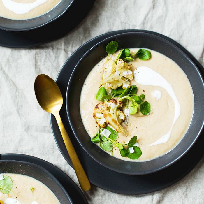 奶油烤花椰菜汤