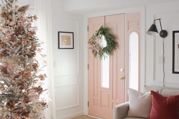 粉红色主题的圣诞装饰