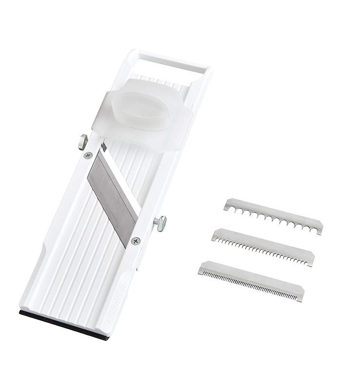 Benriner曼陀林切片机，具有4个日本不锈钢刀片