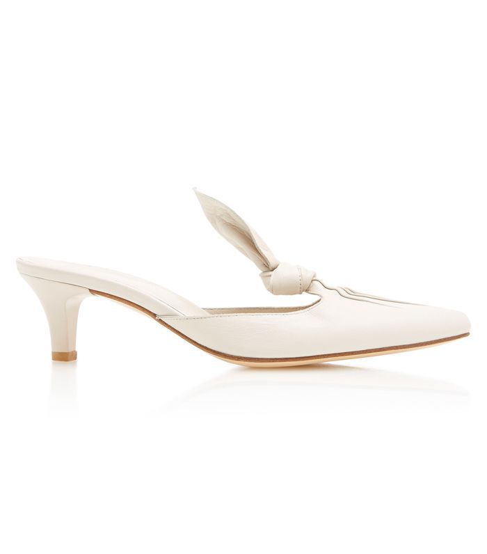 玛丽亚姆·纳西尔·扎德帕罗奥打结的皮革凉鞋