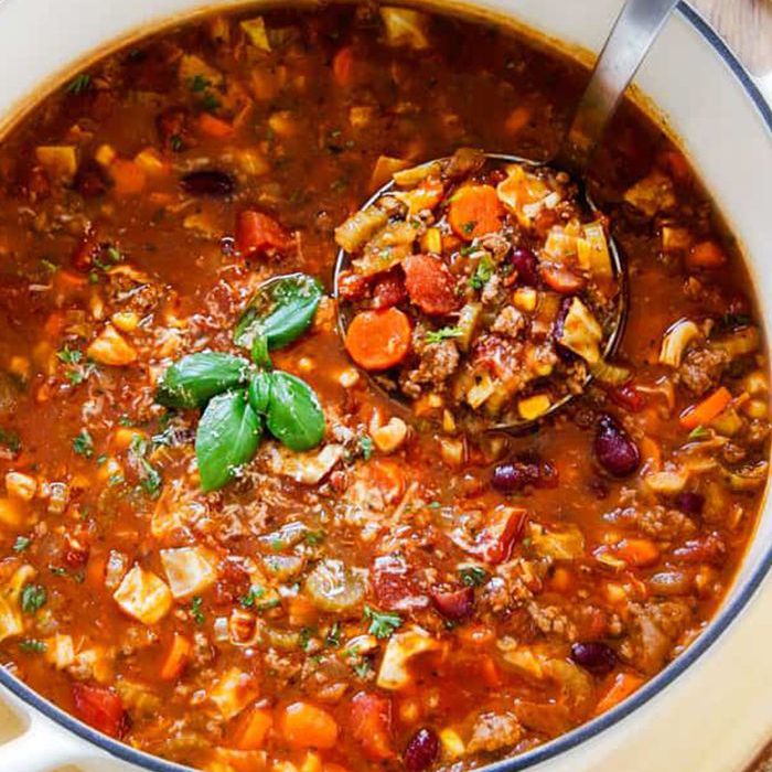 简易食谱初级厨师 - 意大利素食汤