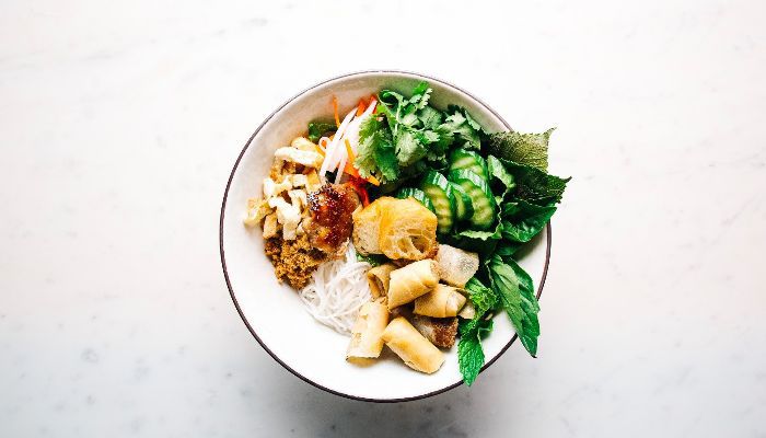 青菜和一碗面条