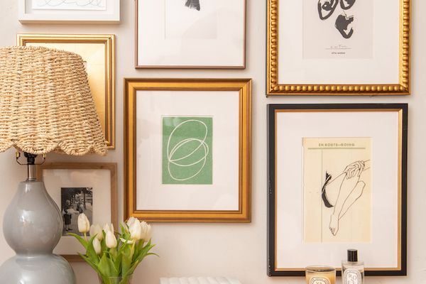 画廊墙艺术框架。
