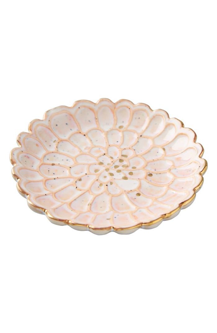 Anthropologie的植物菊花饰品托盘