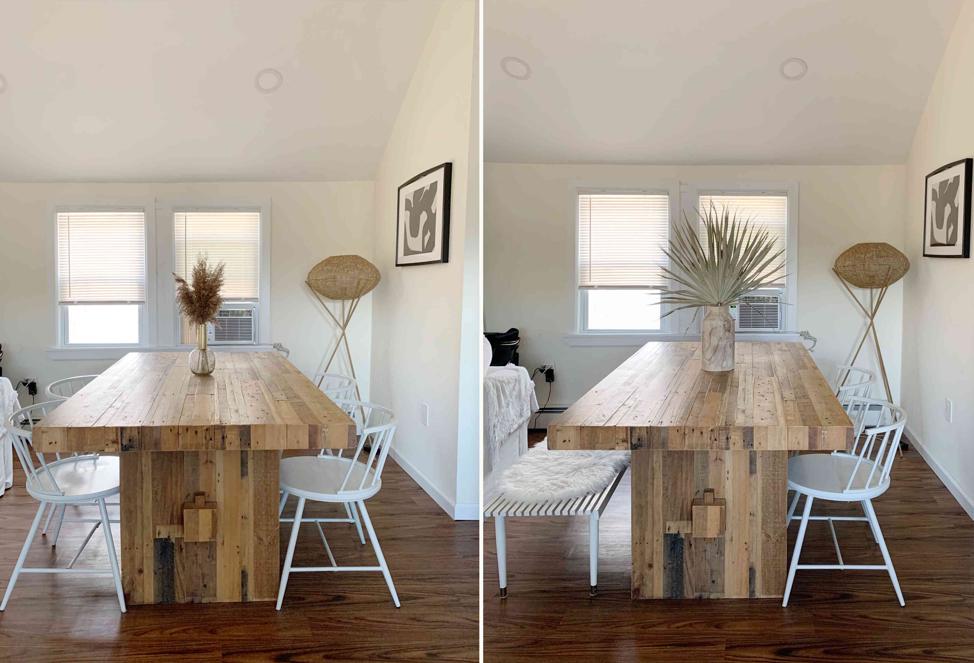 在前和之后的餐厅