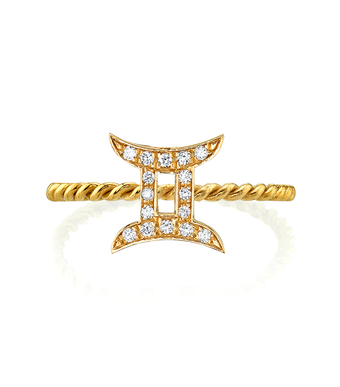 最后一行钻石星座环双子座