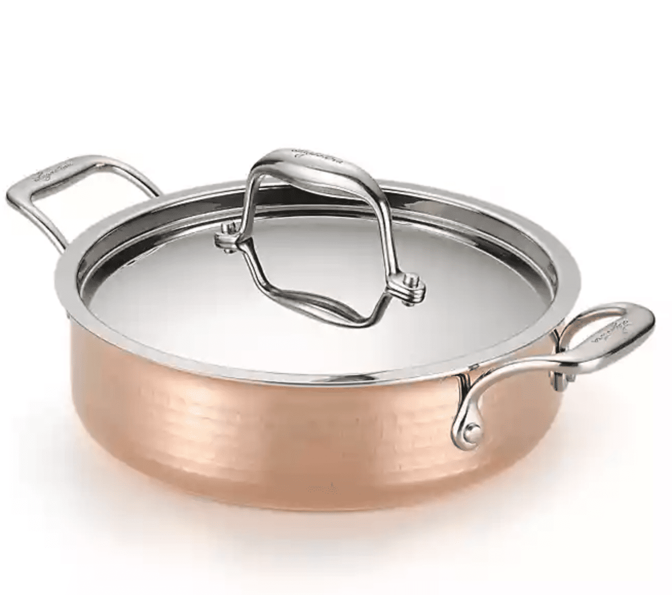 三层铜，3夸脱，盖砂锅