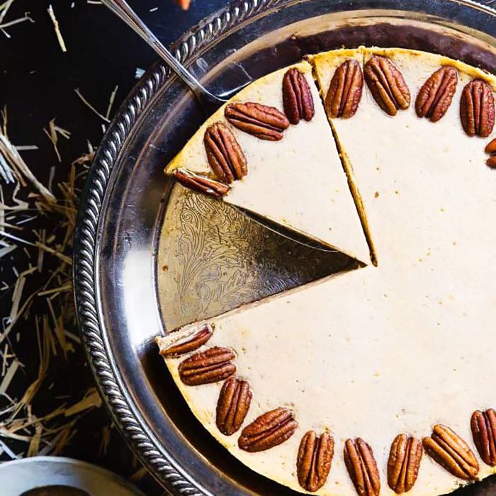 Keto感恩节食谱-低碳水化合物Keto南瓜芝士蛋糕