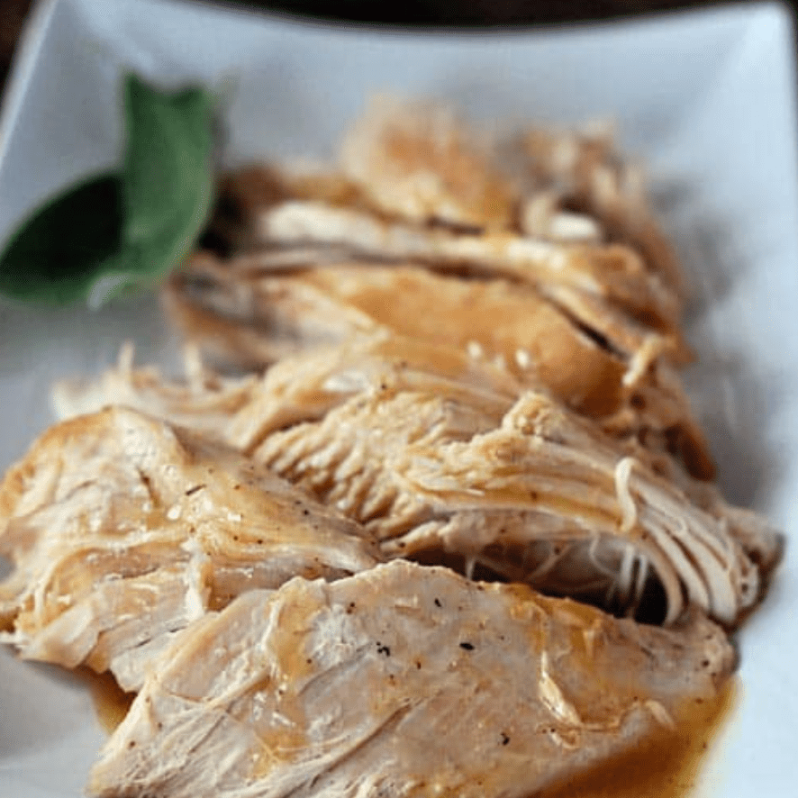 用无扰肉汁慢炖火鸡