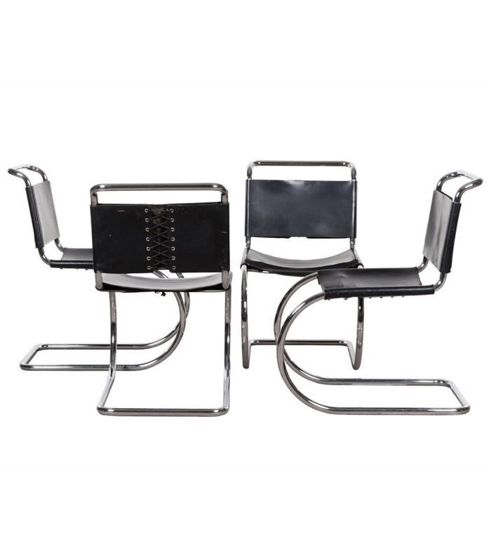 Thonet Mies van der Rohe MR10悬臂式桌椅