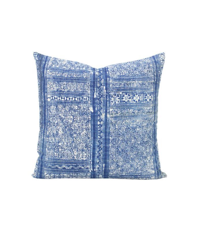 兰纳帕萨特复古山部落靛蓝枕头