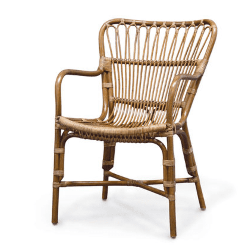 藤条餐椅复古