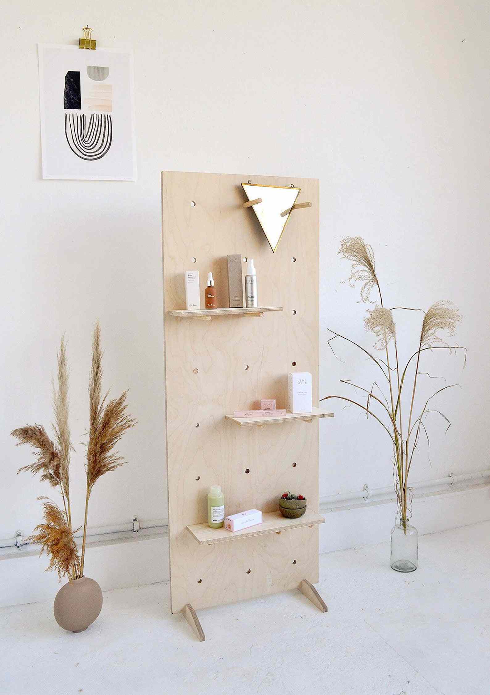 小鹿室内桦木胶合板钉板房间分隔