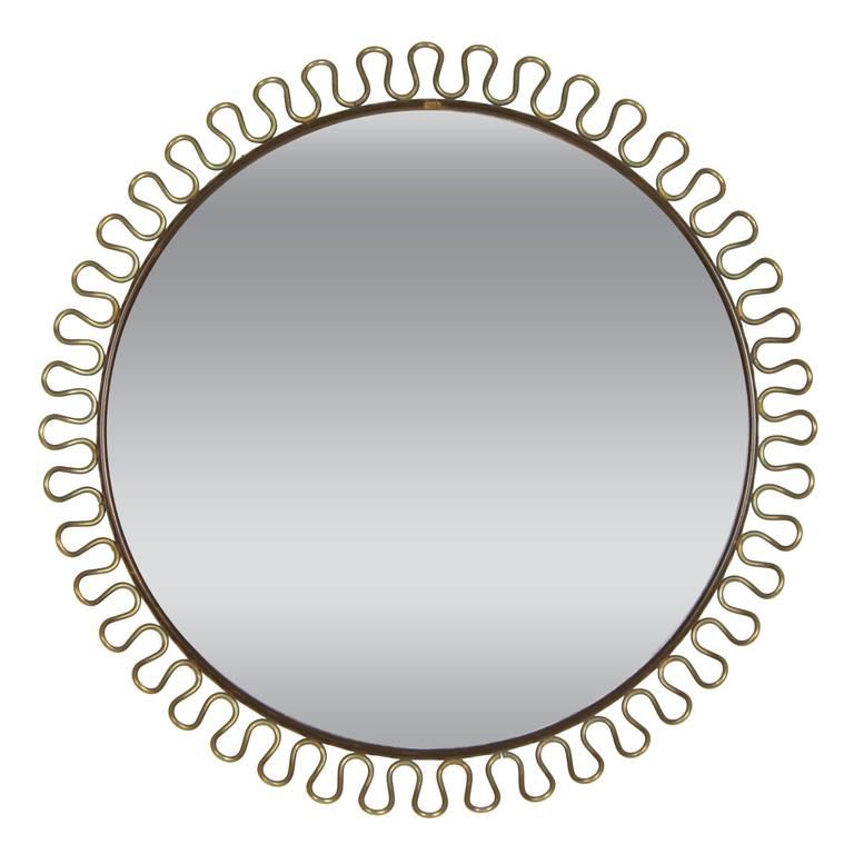 20世纪50年代，由Josef Frank为Svenskt Tenn设计的瑞典圆形铜环镜