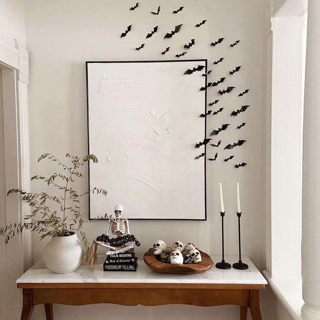 万圣节装饰与大画布