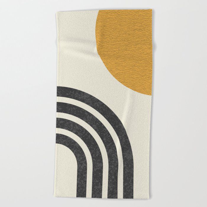 Society6世纪中叶，现代沙滩巾