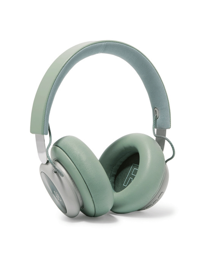 H4无线皮革和铝耳机