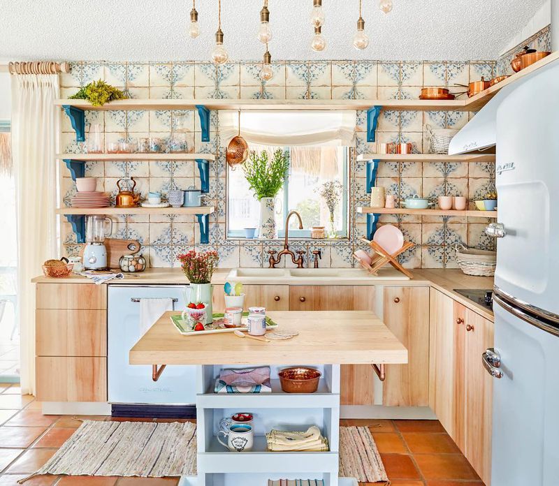 厨房用屠夫块岛