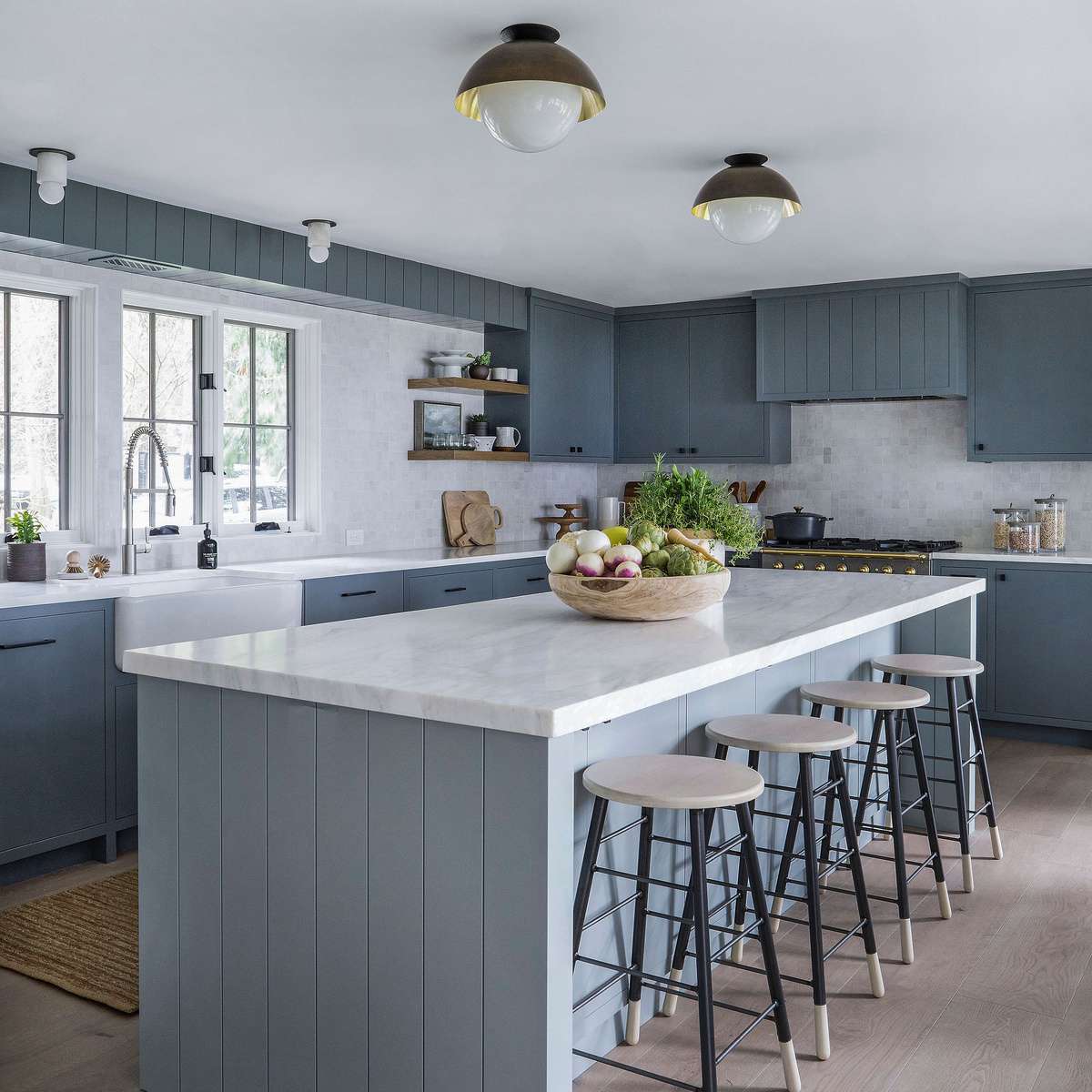 厨房里的强化地板