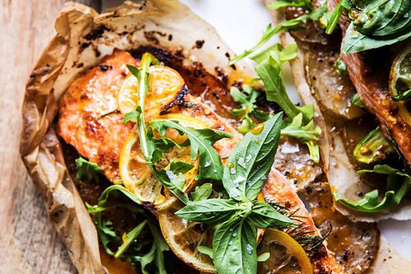 健康烤鲑鱼食谱