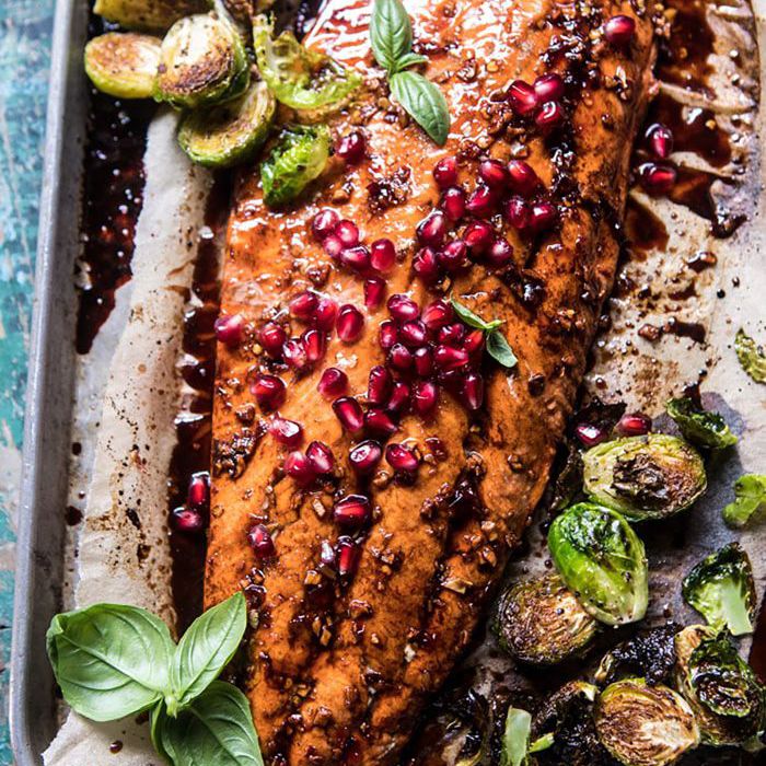 烤石榴酱三文鱼