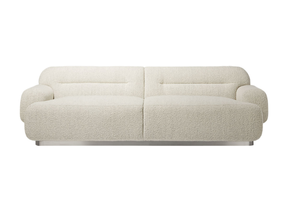 CB2 Logan Grey Boucle沙发