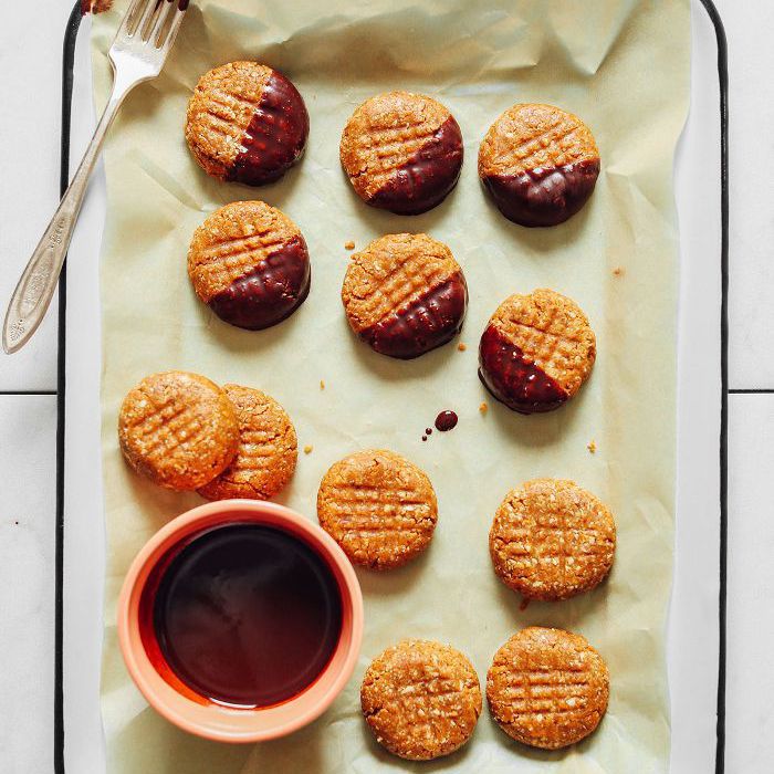 易点心食谱 - 无烘烤花生酱饼干