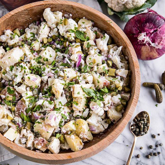 最佳食谱古 - 根与狂欢，花椰菜土豆沙拉